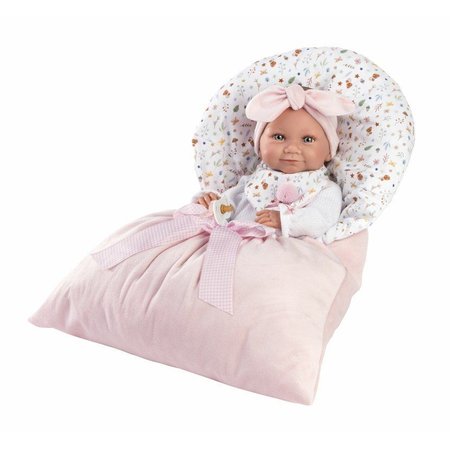 Llorens 73901 NEW BORN HOLČIČKA - realistická panenka miminko s celovinylovým tělem